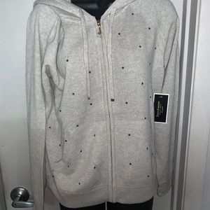 NWT Juicy Couture 100% italian cashmere zip hoodie